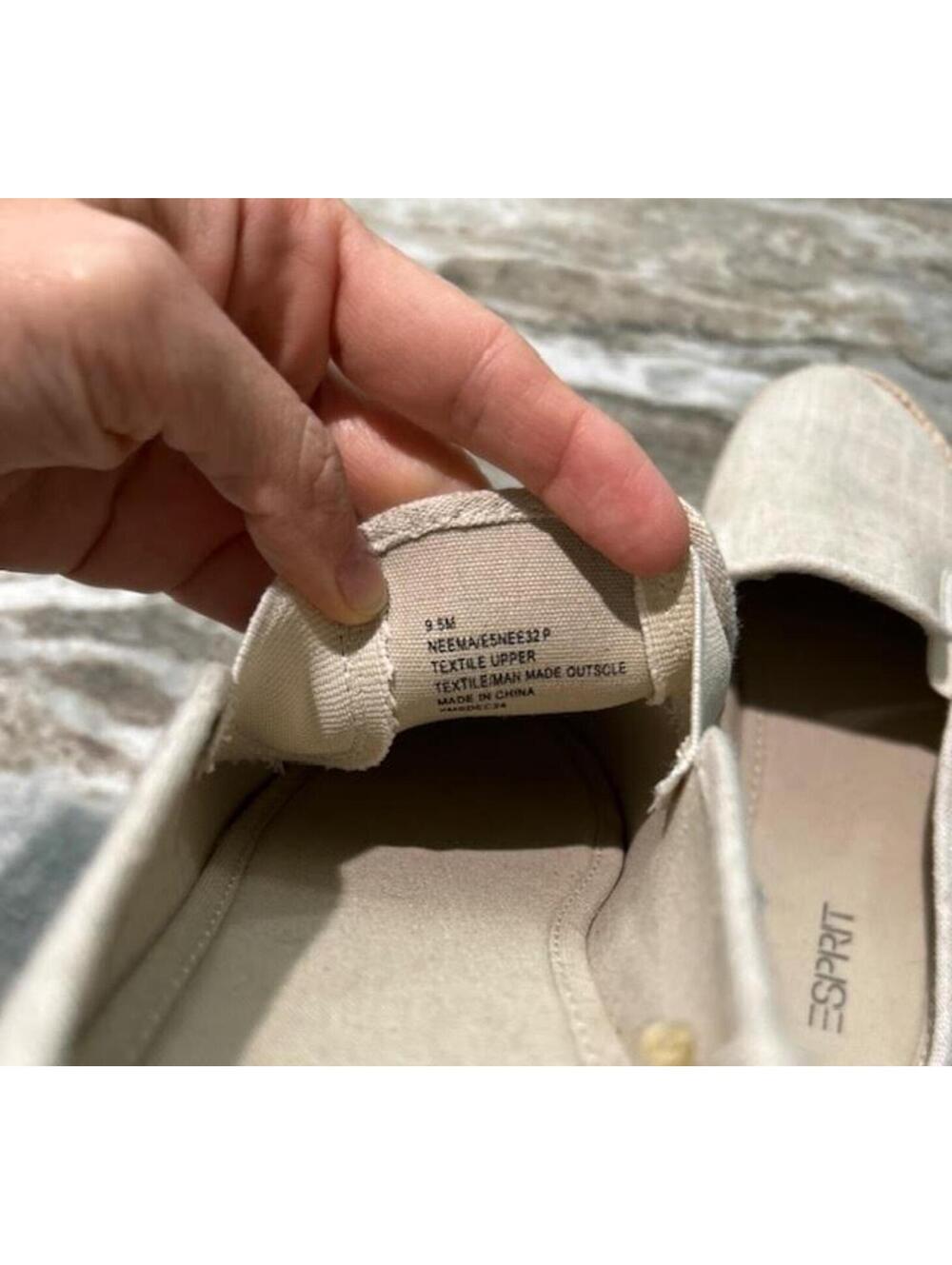 ⚓ Esprit Linen Tennis Shoe Espadrille Slides 9.5 — VGUC - Picture 6 of 6